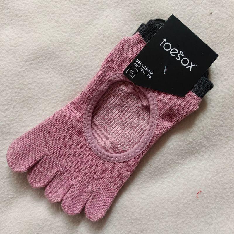 

Toesox Yoga Socks Fitness Indoor Floor Cotton Socks Non Slip Trampoline Socks Open Back Adult Dance Socks Z