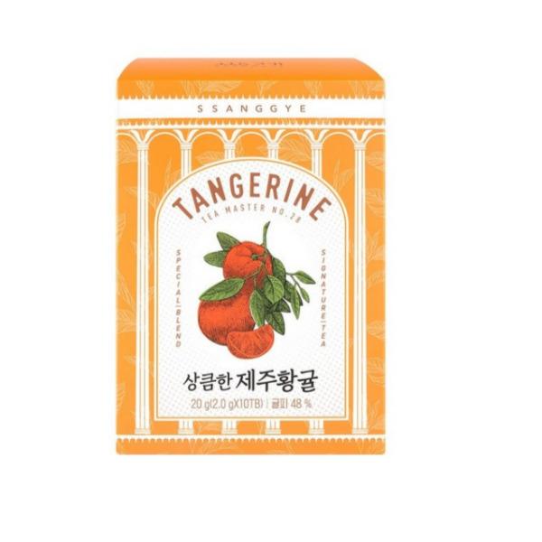 Korea tea Ssanggye Fresh Jeju Mandarin Tea Bags (10 Tea Bags)