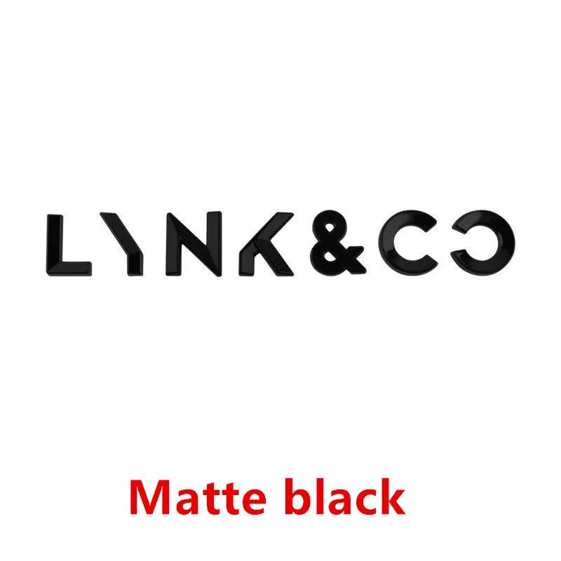 For Lynk&Co 01 02 03 05 06 Black and English Lettering on The Rear of The Car Special Car Logo Decoration Modification for The матовый черный