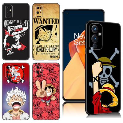 Funda de Teléfono de Silicona Negra Anime One Piece Luffy Para OnePlus 9 10 11 12 ACE 2V Pro 9RT 10T 10R Nord CE 2 3 Lite N10 N20 N30 5G