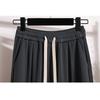 New  Vintage High Waist Wide Leg Pants Women Plus Size 5XL Elastic Drawstring Loose Casual Soft Solid Basic Trousers