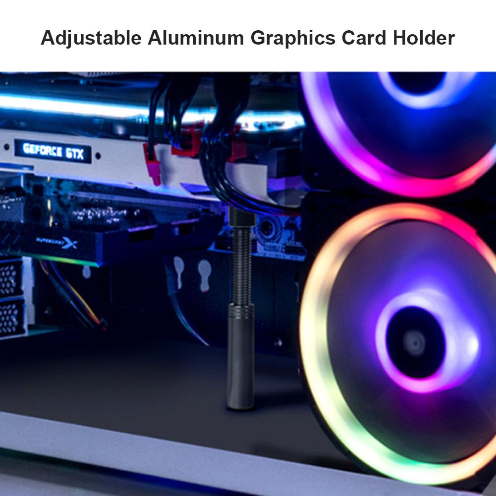 2025 Graphics Card Support Jack Telescopic Rotary Adjustable Aluminum Alloy Magnetic Suction BracketDesktop Brace