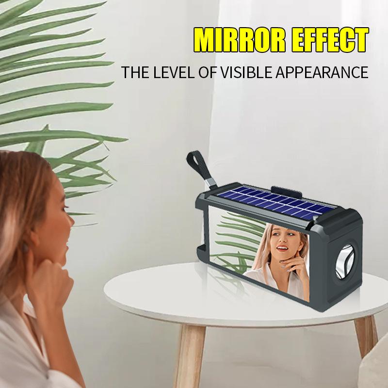 Portable Bluetooth Speaker Wireless Bass Subwoofer Outdoor Sound Box High Volume Loundspeaker with Flashlight Support FM Radio