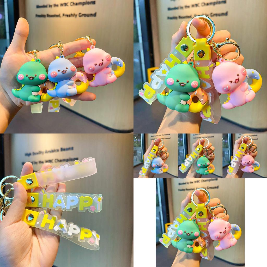 Cute Soft Silicone Dinosaur Keychain Perfect For Birthdays And Graduations