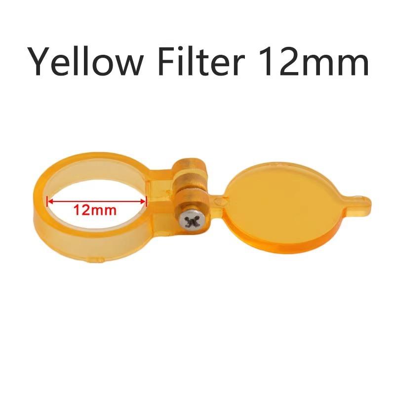 

1Pcs Dental Loupe Illumination Accessory 12/16/18/20Mm Inner Diameter Yellow Filter For Led Dental Headlight Head Lamp A4