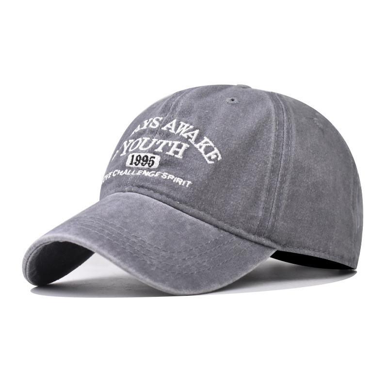 Hat Youth Letter Embroidered Baseball Hat Pure Cotton Sun Hat Visor