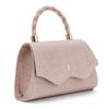 New Pure Color Evening Bag Rhinestones Large Capacity Women Handbag Makeup Handbag For Wedding Party