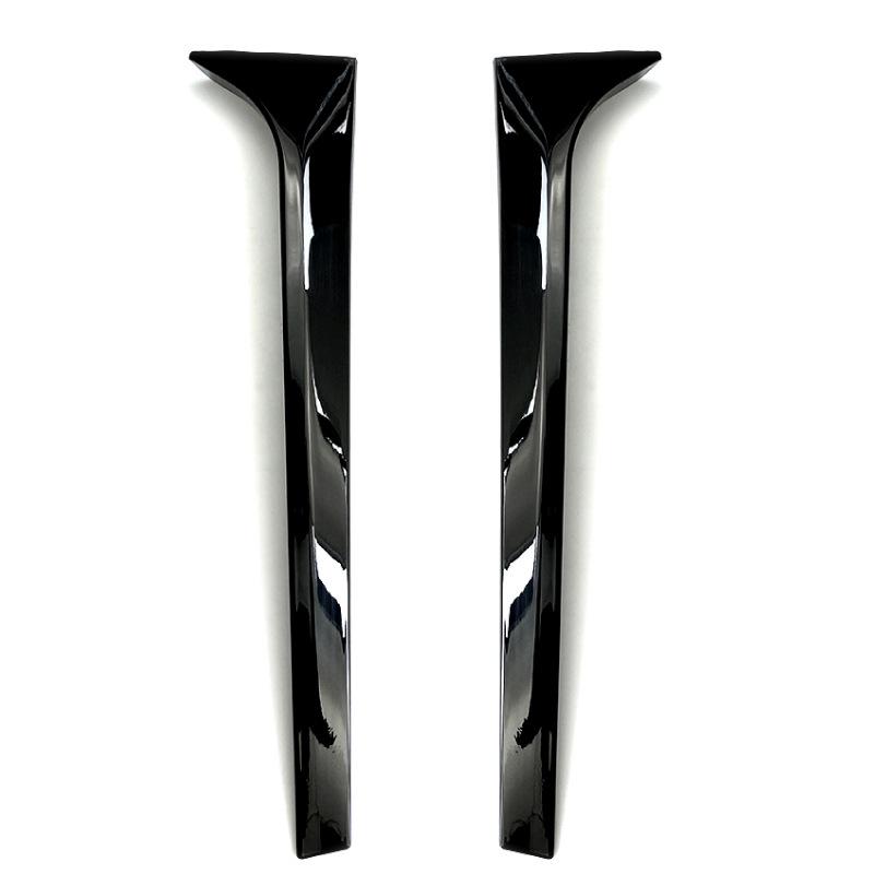 2PCS Gloss Black Canard Side Spoiler