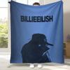 Coperta di Flanella alla Moda della Cantante Stella Billie Eilish, Coperta in Peluche Ultra Morbida e Calda per Casa, Camera da Letto, Letto, Divano, Ufficio, Campeggio