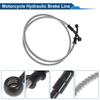 UXCELL 120cm Motorcycle Brake Clutch Oil Hose Line  Silver Tone