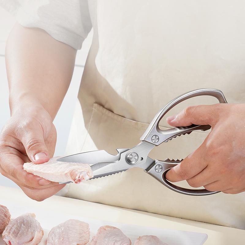 

Luxury LFGB Certificate Multifunction Kitchen Scissors with Ergonomic 3cr13 Stainless Steel Non-slip Handle Ultra Sharp Blade