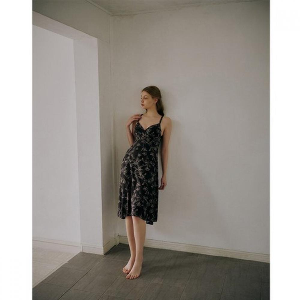 Venus 25aw Linedrawing Flower Pattern Long Gown Set Ogn5955ofs5955 