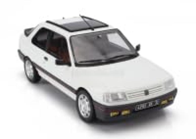 Norev Scale Peugeot 309 GTi 1988 White Finished Product 1/18