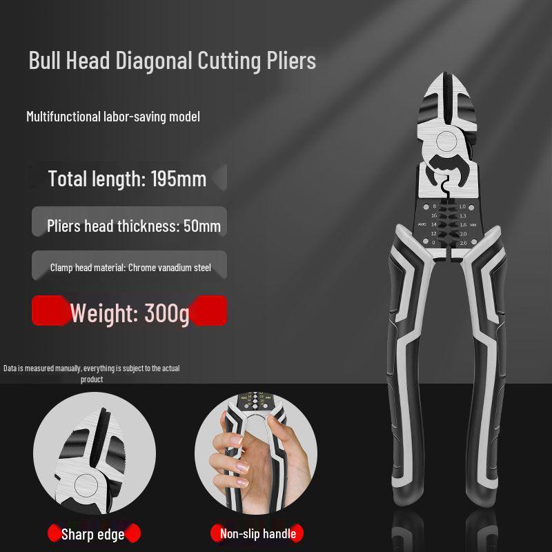 Multifunkční drátové kleště německého typu: Průmyslové, Práci šetřící, Univerzální, Kombinované a Diagonální kleště pro Elektrikáře.