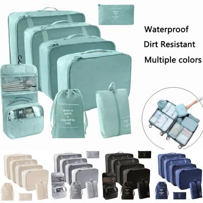 4/7/8 Piece Set Organizer Τσάντες Ταξιδίου Ρούχα Αποσκευές Travel Organizer Κουβέρτα Παπούτσια Μακιγιάζ Organizers Τσάντα βαλίτσα Θήκη συσκευασίας Κύβοι