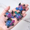 3D Sea Turtle Keychain Silicone Mold DIY Ocean Theme Animal Ornaments Tortoise Turtle Craft Making UV Epoxy Resin Jewelry Molds