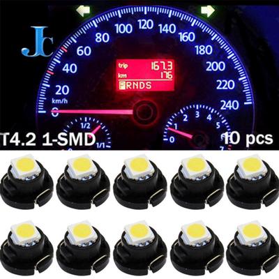 10 Piezas Bombilla LED T4.2 12V Luces de Panel de Instrumentos del Coche Lámparas