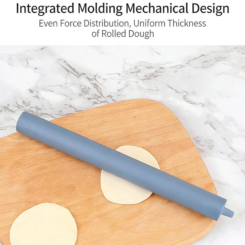 Silicone Rolling Pin Pastry Dough Flour Roller Kitchen Cooking Baking Tool For Dumpling Wrappers Pizza And Noodles