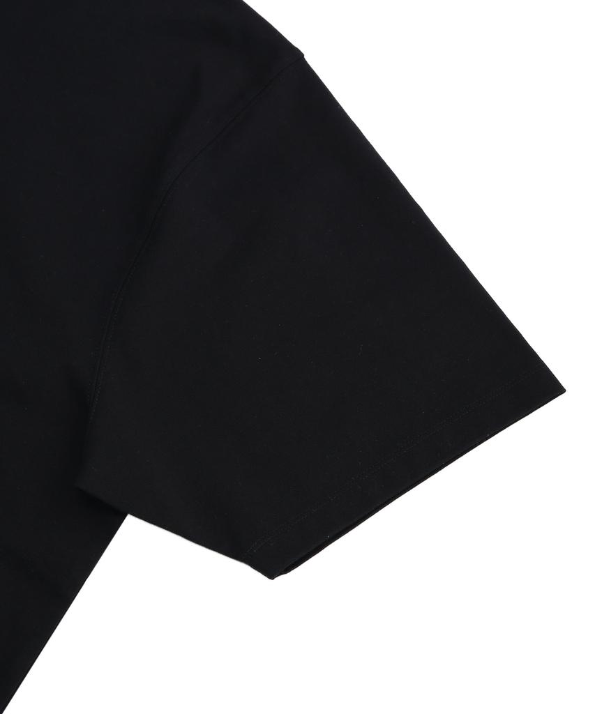 IL CORSO Baumwoll-T-Shirt mit kurzen Ärmeln Schwarz