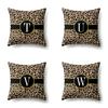 Poliesterowa Poszewka na Poduszkę Dekoracja w Panterkę Dom 26 Drukowana Litera Angielska Poszewka na Poduszkę
