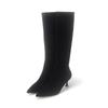 Wildleder Langstiefel 5,5cm Bbg834bk