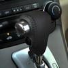 Kompatibel mit 07-26 Honda CRV/Civic Echtleder Schalthebelknaufabdeckung für Automatikgetriebe.