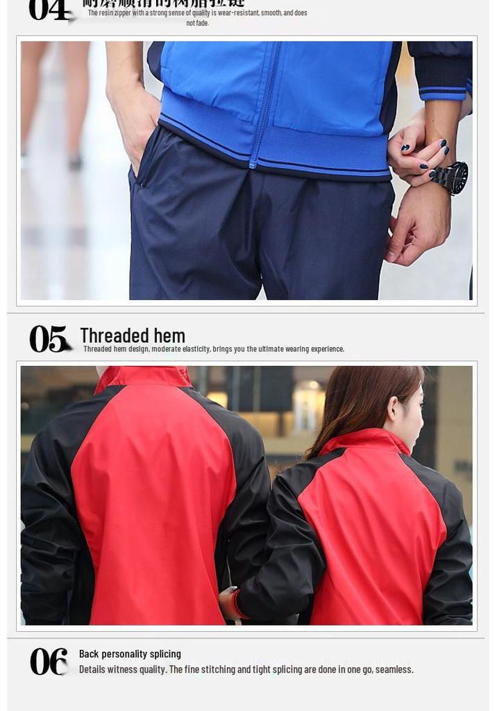 Unisex Casual Sportswear Set: Spring & Autumn Class/Group Uniform