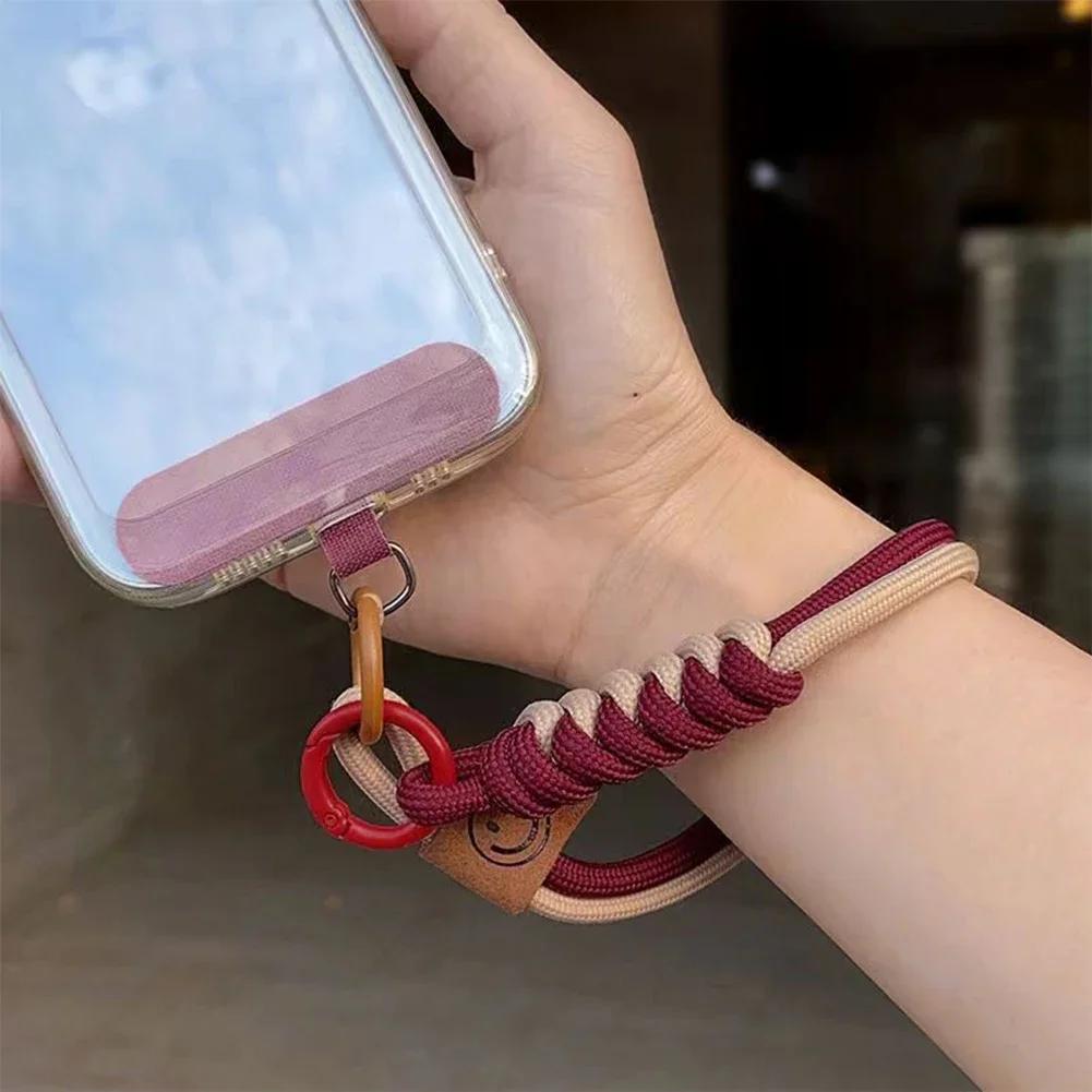 Collision Woven Phone Case Universal Hanging Rope Short Handheld Pendant Fall Versatile Wristband Trend Niche