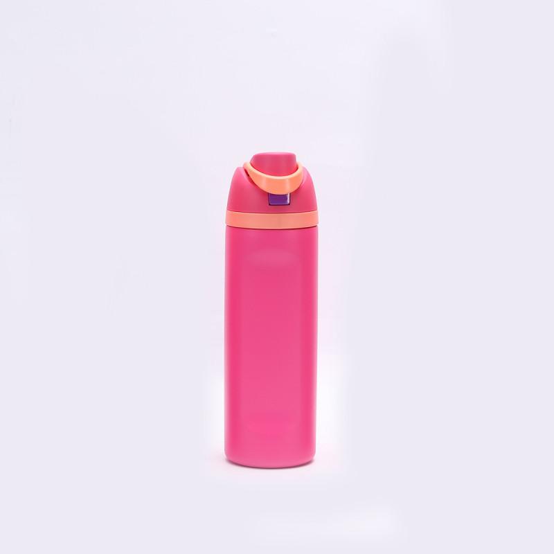 Steel Stainless Owala Water Bottle Straw 710ml Push Lid Keeps Sports Drinks