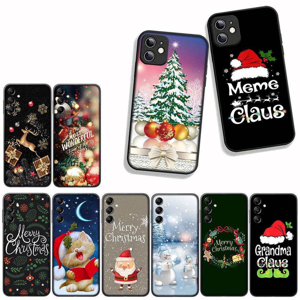 For Xiaomi Redmi Note 14 12 13 ProPlus A3 Pro Plus 12C 13C 14C 5G Phone Cover Case Merry Christmas Tree Deer Snowman