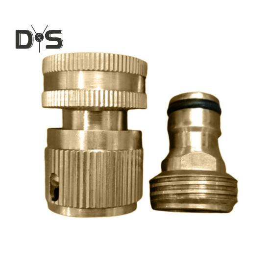 

Латунный адаптер для садового шланга, мужской и женский быстрый соединитель, нержавеющий, устойчивый к коррозии, герметичный соединитель для шланга American Thread