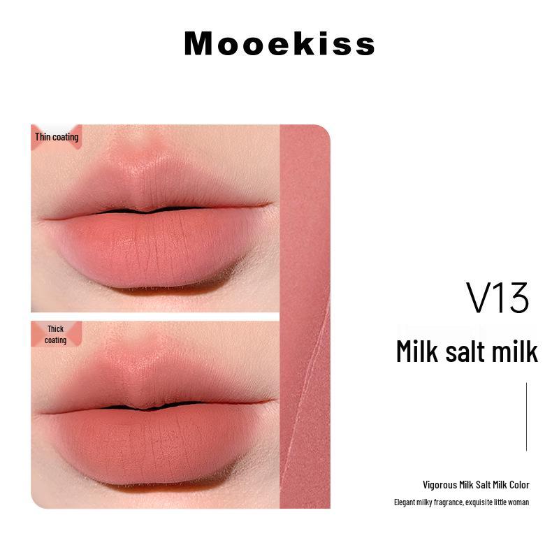 Mooekiss Матовый бархатный мусс для губ: Шелковистый туман блеск для губ