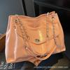 Summer Fashion Chain Bag Women's 2025 New Large-capacity Messenger Bag Solid Color Niche Shoulder Bag Commuter Bag