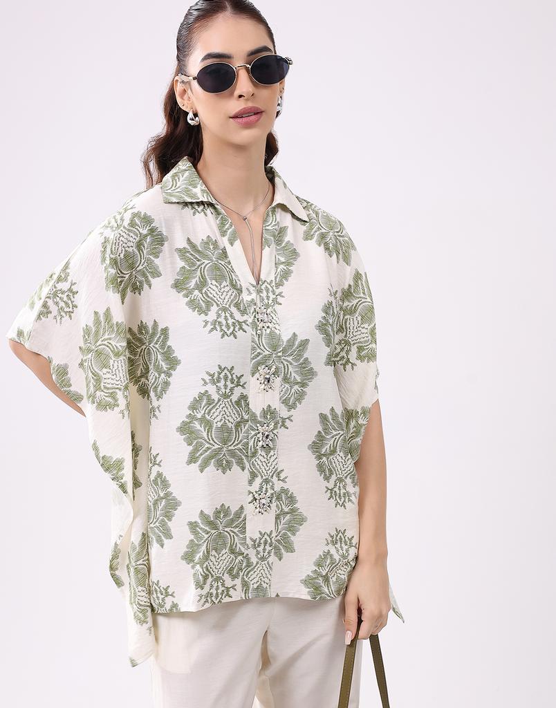 Monte Carlo Women Collar Neck Three-Quarter Sleeves Coordinate Set