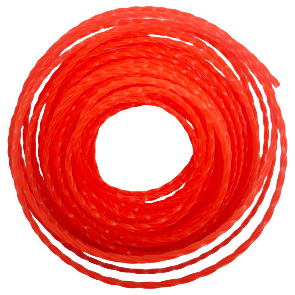 2.4/3.0mm*15m Mowing Nylon Grass Trimmer Rope Brush Cutter Strimmer Line Mowing Wire Lawn Mower Garden Power Tool Accessories