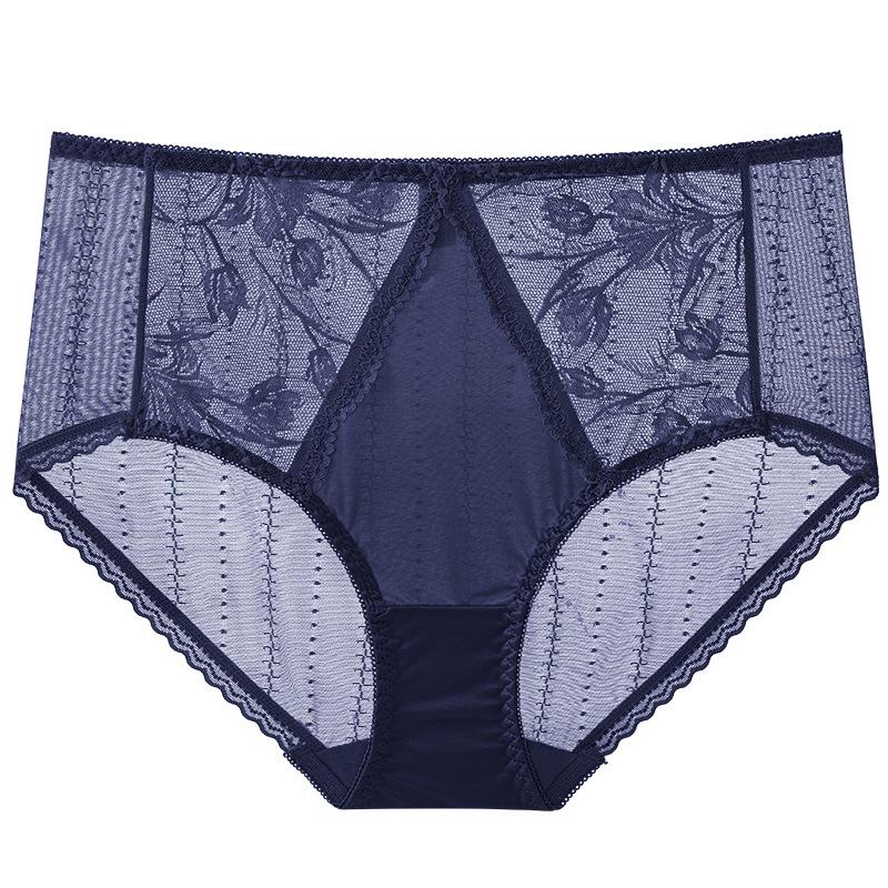 Xiao Tian'er 1569 High Waist Lace Panties - Seamless, Breathable, Skin-friendly, Comfortable Cotton Crotch.