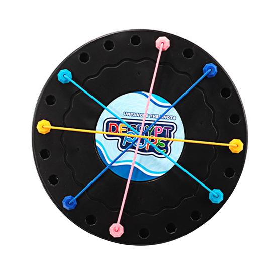 Farbenfrohes Kinderseil Entwirrbrettspiel für kritisches Denken und Teamwork