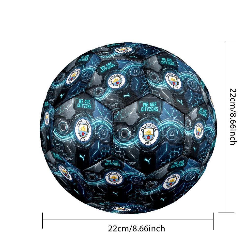 Pallone da calcio tema Manchester City Taglia 5 Pallone da calcio Tocco Morbido Pallone da calcio professionale per allenamento per sport all'aperto