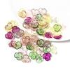 10Pcs/Lot Resin Beads 9×9.5mm Transparent Colorful Petals Hole Size 1mm Loose Beads Diy Charm Jewelry Bracelet Accessories