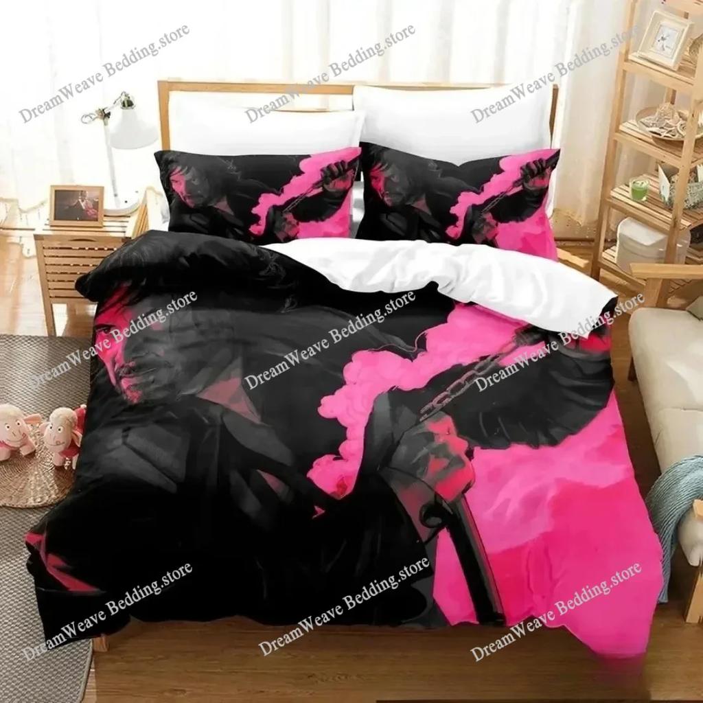 2D Hd Printed Movie John Wick Bedding Sets John Wick Duvet Cover Bed Set Quilt Cover Pillowcase Boys Adult Home Textile963963