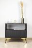 Star furniture leg, gold chrome, height 13 cm