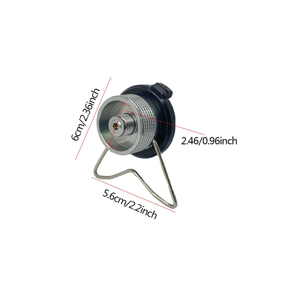 Butane Filling Adapter, Camping Stove Burner Gas Filling Adapter with Stand, Butane Propane Adapter with Exhaust Pressure Button