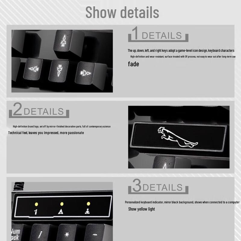 Tastatură cu fir USB Zhuiguangbao Q17