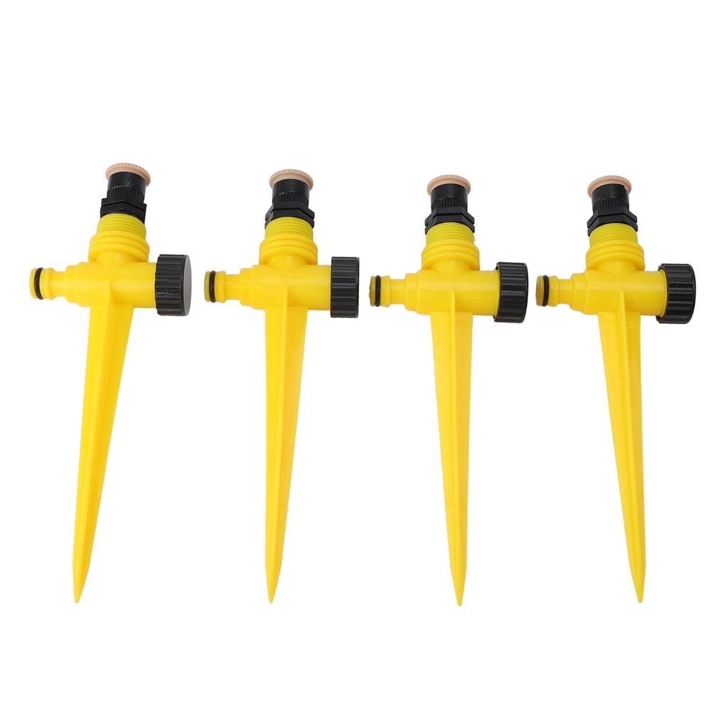 4pcs Garden Sprinklers Professional Efficient 360 Degree Automatic Rotating Lawn Sprinkler for Yard Patio Outdoor Garden