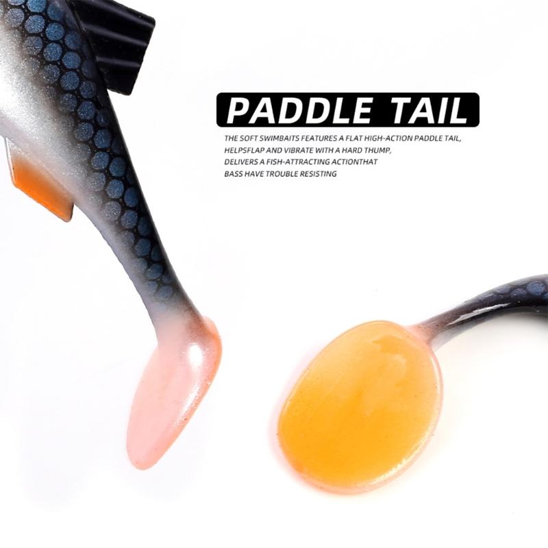 Fishing Lures Soft Casting Fishing Lures Simulation Swimbaits, 14cm 20.3cm Soft Baits Swimming Lures Slow Sinking Lures