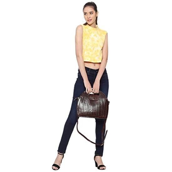 Zygma Leather Handbag for Women - Genuine Handmade Bag, Burgundy