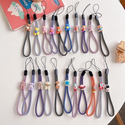 2022 Cute Bear Cartoon Adjustable Wrist Phone Lanyard - Nylon Short Strap Accessory