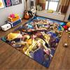 "Golden Armored Warriors Anime Design Carpet for Living Room Decor" Suitable for use as an anti-slip for living room bedroom sofas