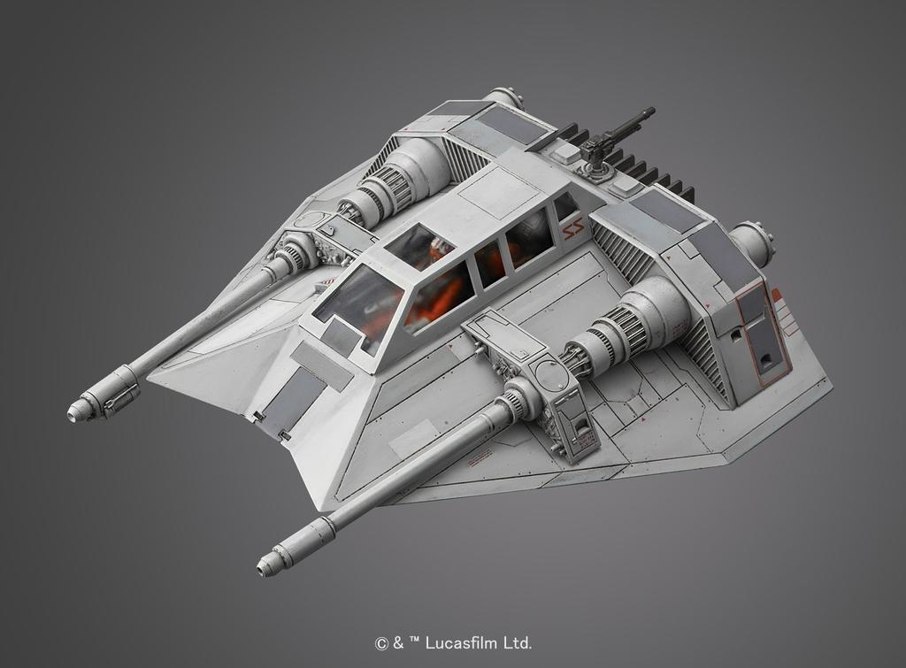 Star Wars Snowspeeder scale plastic model 1/48