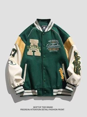 Heren Trendy PU Lederen Baseballjack - Lente/Herfst Casual Streetwear Werkkleding